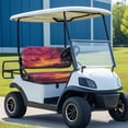 thumbnail image 3 of Aplkyhs Sunset Glow Golf Cart Seat Covers Pink Sky Club Car Bench Chair Cover Breathable Club Car Seat Covers Warmth in Winter and Cooling in Summer Golf Cart Seat Cover, 3 of 6