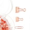 thumbnail image 3 of Paper Clips Binder Clips Assorted Multifunction Push Pins Sets with Box for Office School Document Rose Gold, 3 of 3