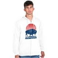 thumbnail image 4 of Vintage Patriotic American Buffalo Zip Up Hoodie Men's Women's Brisco Brands S, 4 of 6