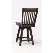 ECI Furniture Choices Slat Back Seat, Black Oak, Barstool Height (Set Of 2)