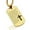 Gold, variant on Stainless Steel Lead Us Prayer Dog Tag Pendant Necklace