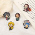 thumbnail image 4 of Demon Slayer Animation Game Peripheral Toys Tanjirou Nezuko Metal Brooch Badge Q-Version Decorations Anime Action Collection, 4 of 5