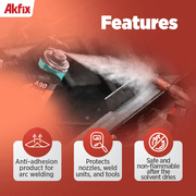 Akfix A90 Anti Spatter Spray for Welders, Arc MIG and TIG, 12 oz, 2 Pack