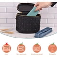 thumbnail image 4 of QUTETN 2 Sets Reusable Utensil Set with Case, Portable Camping Fork Knife Spoon Set, Wheat Straw Travel Utensils for Lunch Box, for School Work Lunch or Daily Use ( Green, Blue), 4 of 4