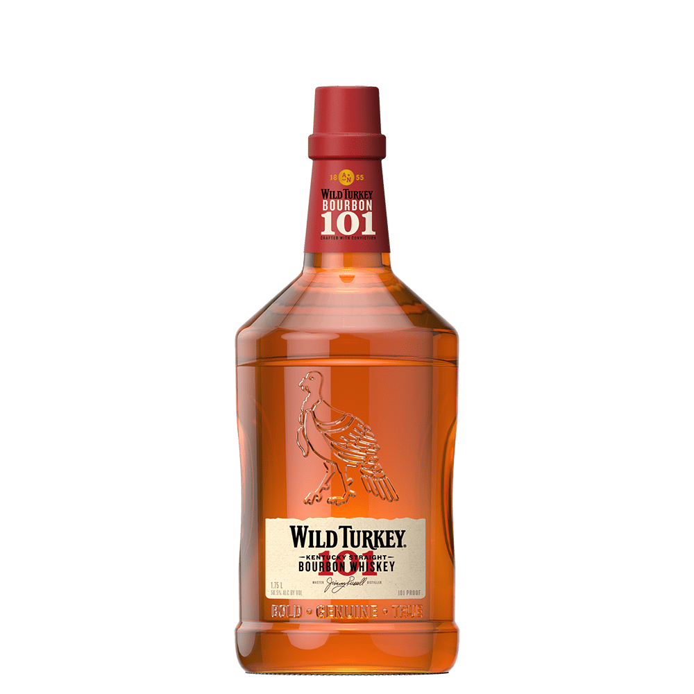 Wild Turkey 101 Bourbon, 1.75 L Bottle, 50.5% ABV, Kentucky