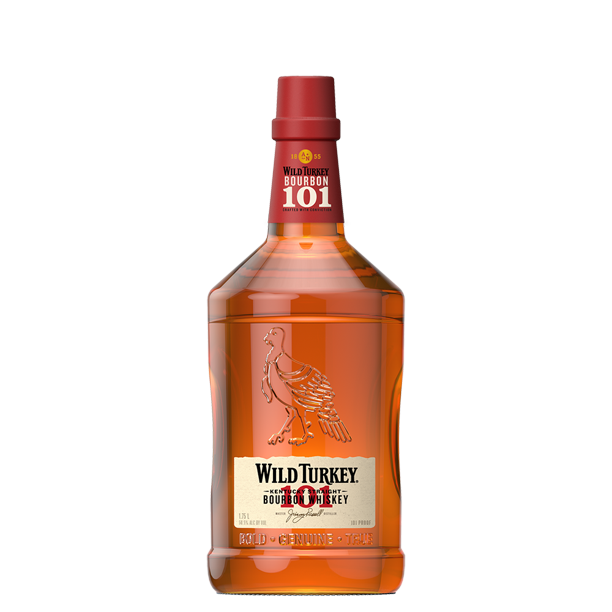 Wild Turkey 101 Bourbon, 1.75 L Bottle, 50.5% ABV - Walmart