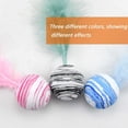 thumbnail image 5 of Juguetes para gatos, bola de textura de cielo estrellado, bola de espuma de material EVA, juguete interactivo para masticar con pluma, juguetes interactivos para gatos, juguete para lanzar, 3 piezas, 5 of 5