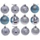 thumbnail image 1 of Decoraciones para árboles de Navidad con bolas de Navidad antirrotas (12 paquetes) Azul, 1 of 5
