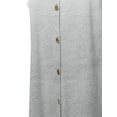 thumbnail image 6 of A2Y Women's Loose Fit Short Sleeve Button Down Front Tie Top Heather Grey 2XL, 6 of 7