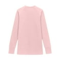 thumbnail image 6 of Yindaity Long Sleeve Shirt for Girls Girls Long Sleeve Shirts Crewneck Ruched Side Slim Fit Tops Ribbed Knit Casual Tee Shirt(Light Pink,5-6 Years), 6 of 8