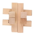 thumbnail image 4 of Juguete de rompecabezas inteligente con cerradura de madera, rompecabezas entrelazados, juguete para adultos, juguete para el cerebro, 4 of 14