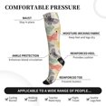 thumbnail image 3 of Bixox Butterfly Print Compression Socks,Compression Socks Women & Men Circulation for Medical,Running,Athletic, 3 of 7