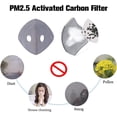 thumbnail image 3 of Jinsinto Masque Anti-Poussière de Cyclisme Masque Anti-Poussière Réutilisable avec Filtre à Charbon pour Moto, Menuiserie, Cyclisme, Course, 3 of 5