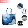 thumbnail image 2 of Light Blue Marble Flow Pattern Travel Tote Bags for Women Carry On,Large Weekender Bags for Women Travel,Multi Functional Duffle Bag for Work,Shopping,Sports, 2 of 5