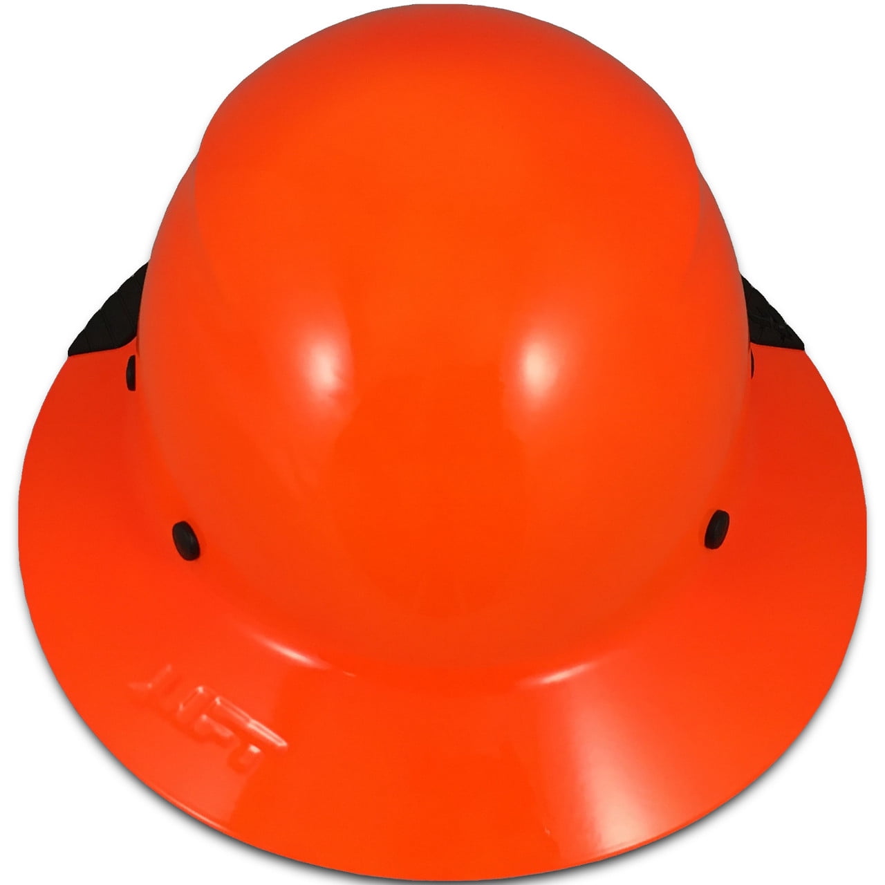 DAX Fiberglass Composite Hard Hat - Full Brim High-Viz Orange with Tote