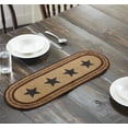 thumbnail image 2 of Table Runner Potomac Jute Country 8X24 Oval Stars Braided Kitchen Vhc Brands, 2 of 6