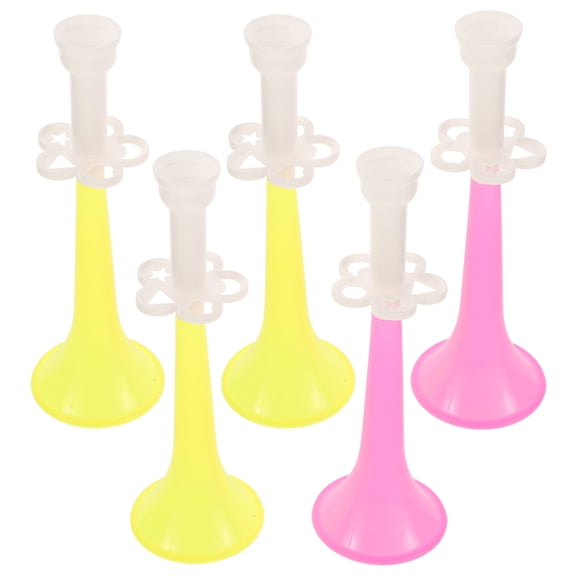 TABLETREANDS 5Pcs Plastic Trumpet for Party and Sporting Events