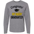 thumbnail image 3 of Inktastic Congrats My Daddy Graduated with cap Long Sleeve T-Shirt, 3 of 5