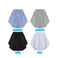 thumbnail image 3 of Deago 4 Pcs Shirt Extender for Women Adjustable Layering Fake Top Lower Sweep Shirt Half Length Mini Skirt (Multicolor, M), 3 of 8
