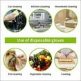 thumbnail image 5 of Nuevos guantes de vinilo multiusos, guantes transparentes desechables extrafuertes sin polvo, medianos, caja de 100, aptos para alimentos, sin látex, fáciles de usar, 5 of 5