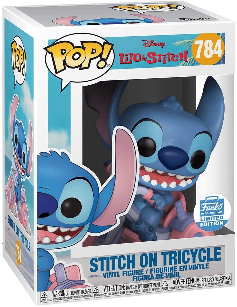 stitch on tricycle funko