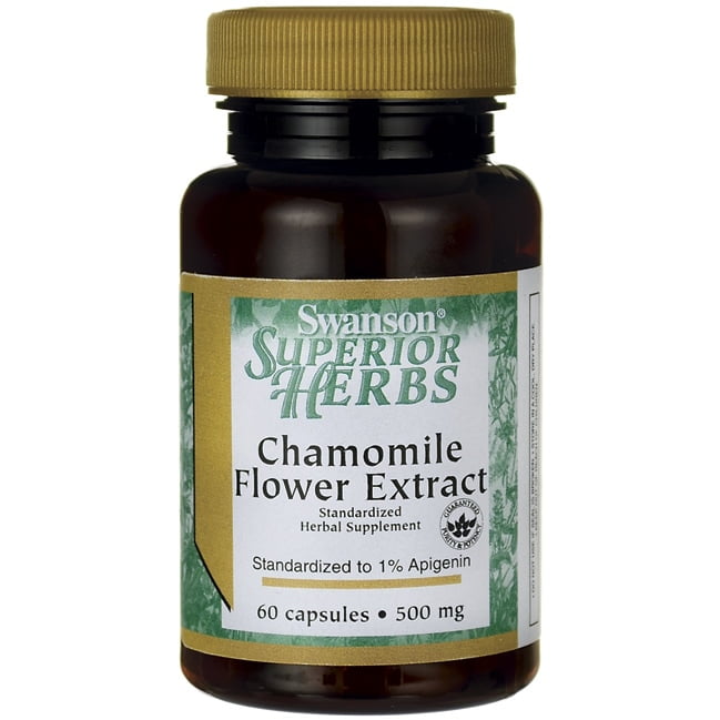 Swanson Chamomile Flower Extract 500 mg 60 Capsules