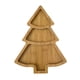 thumbnail image 1 of CAIROYAR Bandeja de madera para árbol de Navidad con forma de Papá Noel, plato para sushi D1P2, plato para dulces 9CP1, 1 of 7