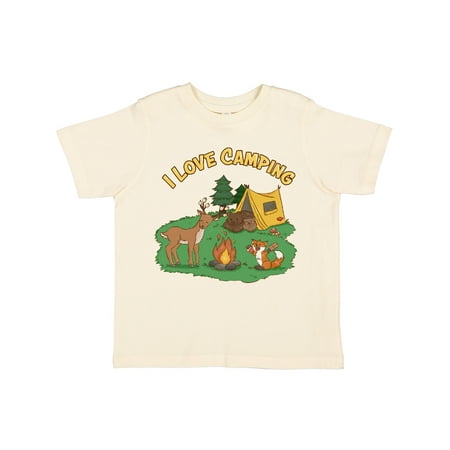 

Inktastic I Love Camping Animals Gift Toddler Boy or Toddler Girl T-Shirt