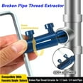 thumbnail image 2 of Broken Pipe Thread Extractor,Broken Pipe Thread Extractor Tool,2025 2nd generation Upgrade Stripped Screw Extractor,Easy Out Bolt Extractor Kit for 1/4"/ 3/8" Damaged  Faucet Valve Screw Extractor, 2 of 8