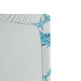 thumbnail image 2 of Ambesonne Sea Fitted Sheet, Aqua Dolphins Leaves, Queen Size, Blue White, 2 of 2