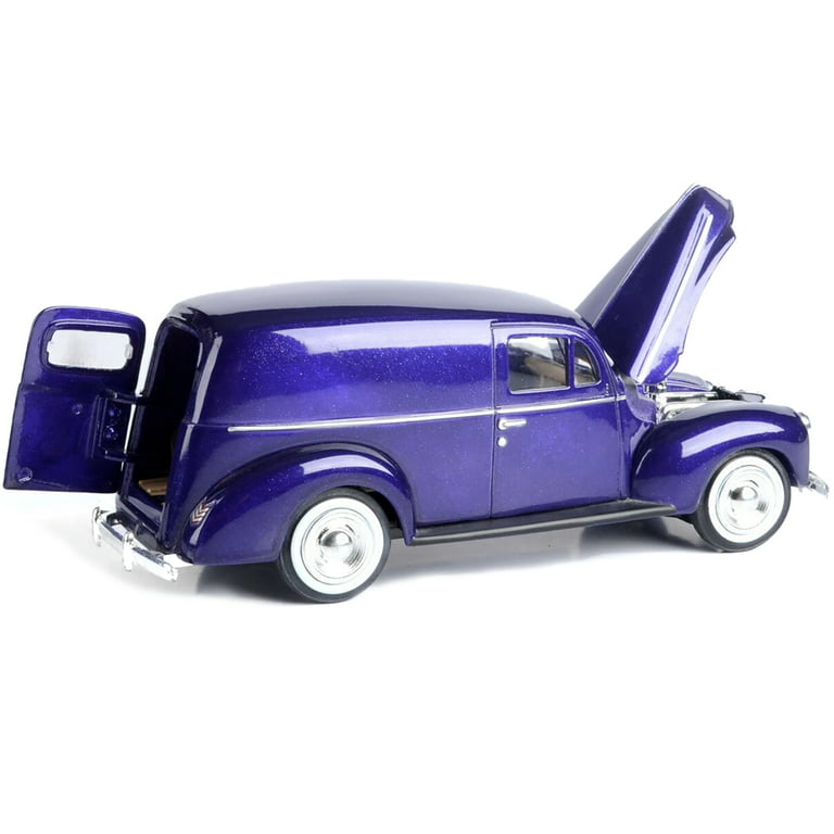 1940 Ford Sedan Delivery Purple Metallic 1/24 Diecast Model Car by Motormax