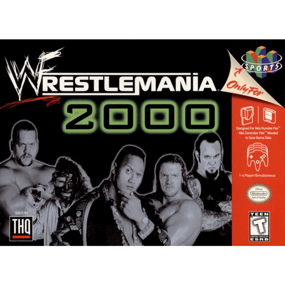 N64 Game US Version of WWF WrestleMania 2000