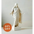 Christus Statue White Cultured Marble Handmade Mormon LDS CTR 12