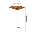 thumbnail image 3 of YOHAVEN Bird Bath Feeder Stand 20"x8" Iron Garden Bird Feeder Retractable Height Adjustable Bird Bath Flower Insert for Patio Yard Lawn Outdoor Decoration Garden Decor Attracting Birds, 3 of 6