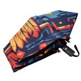 thumbnail image 6 of FORMRS Travel Umbrella Folding Auto Open Close Windproof Rain UV Protection, Blue Abstract Eagle, 6 of 8
