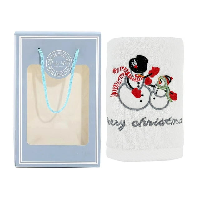 TIELUTT 1PC Christmas Towel Set Comes with an Storage Soft and Comfortable Extra Long Towels for Adults Face Towels Hospitality Bath Towels Small Towels for Face Large Bath Towels