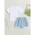 thumbnail image 5 of Biekopu Independence Day Baby Summer 2 PCS Outfits,Flag Short Sleeve T-Shirt +Elastic Shorts Set, 5 of 9