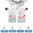 thumbnail image 6 of Spring Floral Flowers Kitchen Dish Towel Set of 2, Butterfly Hand Towel Drying Baking Cooking Cloth, Watercolor Summer Seasonal Kitchen Decor 18x26 Inches, 6 of 6