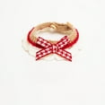 thumbnail image 1 of Serviette de Salive Tricotée à la Main Nœud Papillon Mignon Chaton Chat Chiot Collier Réglable Décoration pour Chien Accessoires pour Chien, 1 of 4