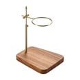 thumbnail image 1 of Soporte para gotero de café, gotero de café, servidor de café, pieza de cafetera, soporte de filtro de Base de madera ajustable para Bar y hogar, 1 of 9