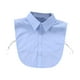 thumbnail image 3 of Camisas azules para mujer con cuello falso, cómodas, modernas, desmontables y portátiles. 2XL, 3 of 9