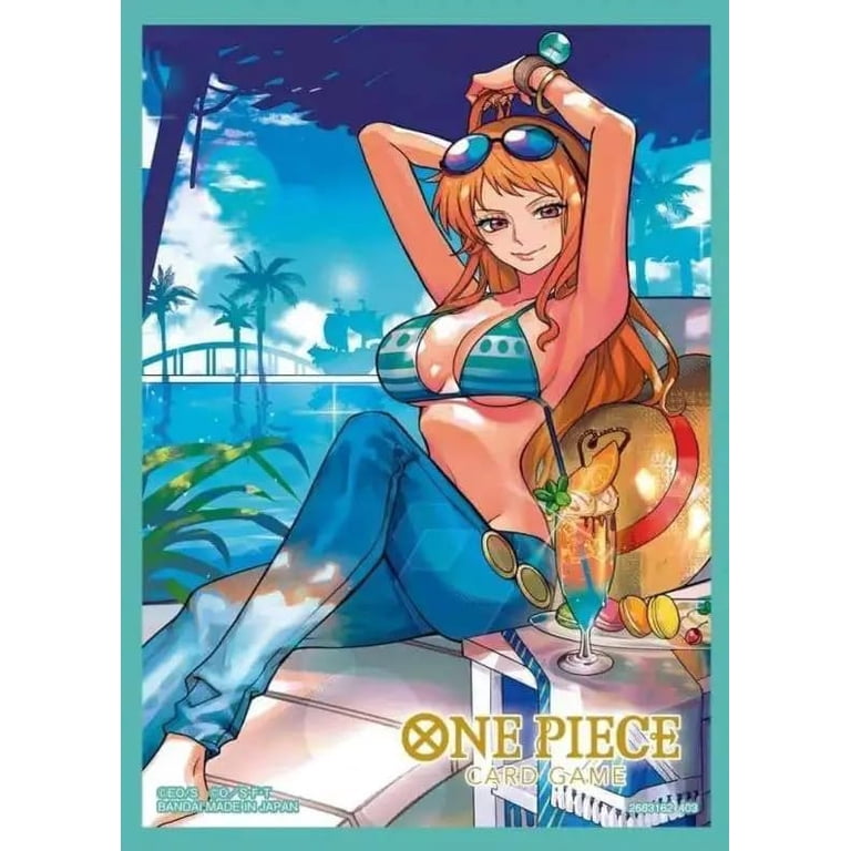 nami card sleeves One Piece Trading Card Game Assortment 4 Nami Card Sleeves [70 Sleeves]