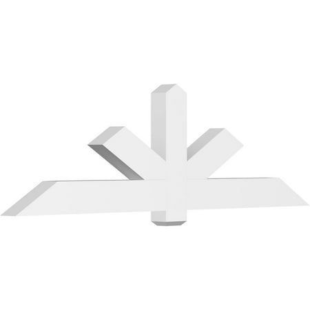

84 W x 24 1/2 H x 4 D x 6 F 7/12 Pitch Kennewick Architectural Grade PVC Gable Bracket