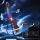 thumbnail image 1 of Guitarra electrónica inteligente plegable con Bluetooth para niños, sin cuerdas, con luz LED, aprendizaje guiado, reproducción automática, modo hombre orquesta, juguete musical portátil para princ, 1 of 5