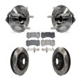 thumbnail image 1 of Transit Auto Front Hub Bearing Assembly Coated Drilled Slotted Disc Brake Rotors and Semi-Metallic Pads Kit for Car 2022 Dodge Durango R T with Brembo Brakes KBB-128952, 1 of 2