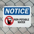 thumbnail image 5 of (2 Pack) Non-Potable Water OSHA Notice Sign 24 Inch X 18 Inch Indoor / Outdoor Rust-Free Aluminum Metal Signs for Workplace, Workshop, and Construction Site, Made in the USA, 5 of 8