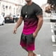 thumbnail image 5 of Mens Pantalones Casuales Cuello Redondo Impresión de Manga Corta Blusa Y Pantalones Cortos Traje, Pantalones de Traje para Hombres, 5 of 5