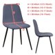 thumbnail image 3 of Hign-funda elástica para silla, cubierta con estampado de Color sólido, asiento trasero corto curvo, funda para silla de Bar, sala de estar, comedor, hogar, 3 of 4