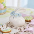 thumbnail image 5 of Orangide Ceramic Easter Bunny Figurine, Small Rabbit Ornaments for Household Tea Room Decoration, Hand-Painted Easter Decorations for Tabletop Shelf and Spring Display, 5 of 9