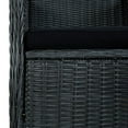 thumbnail image 7 of vidaXL Patio Chairs with Cushions 2 pcs Poly Rattan Dark Gray, 7 of 7